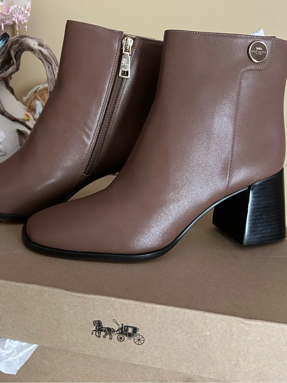 Coach smooth leather